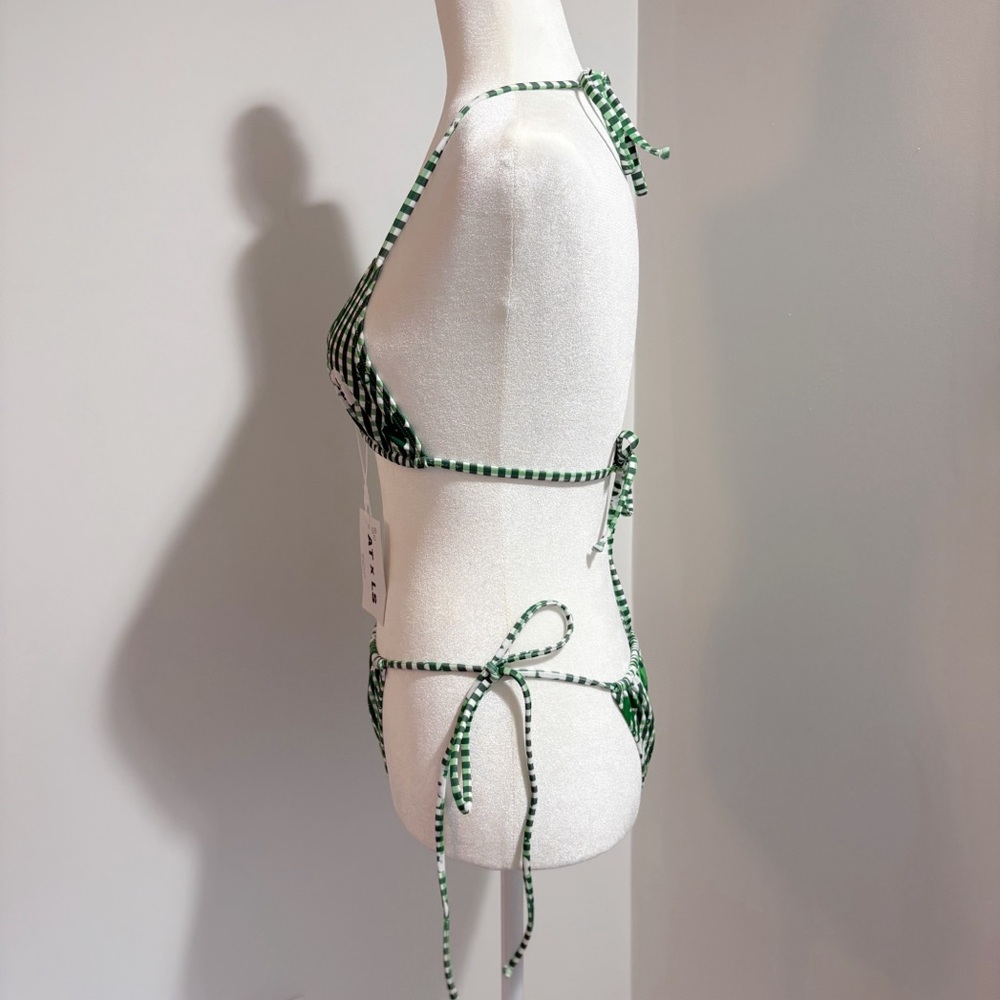 Amelie Teje x Loleia Swim String Bikini Femme in Vert Small Top Medium Bottom - Picture 3 of 16